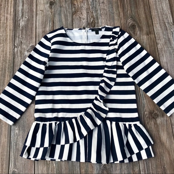 J. Crew Tops - 🎅🏻J. CREW striped peplum top